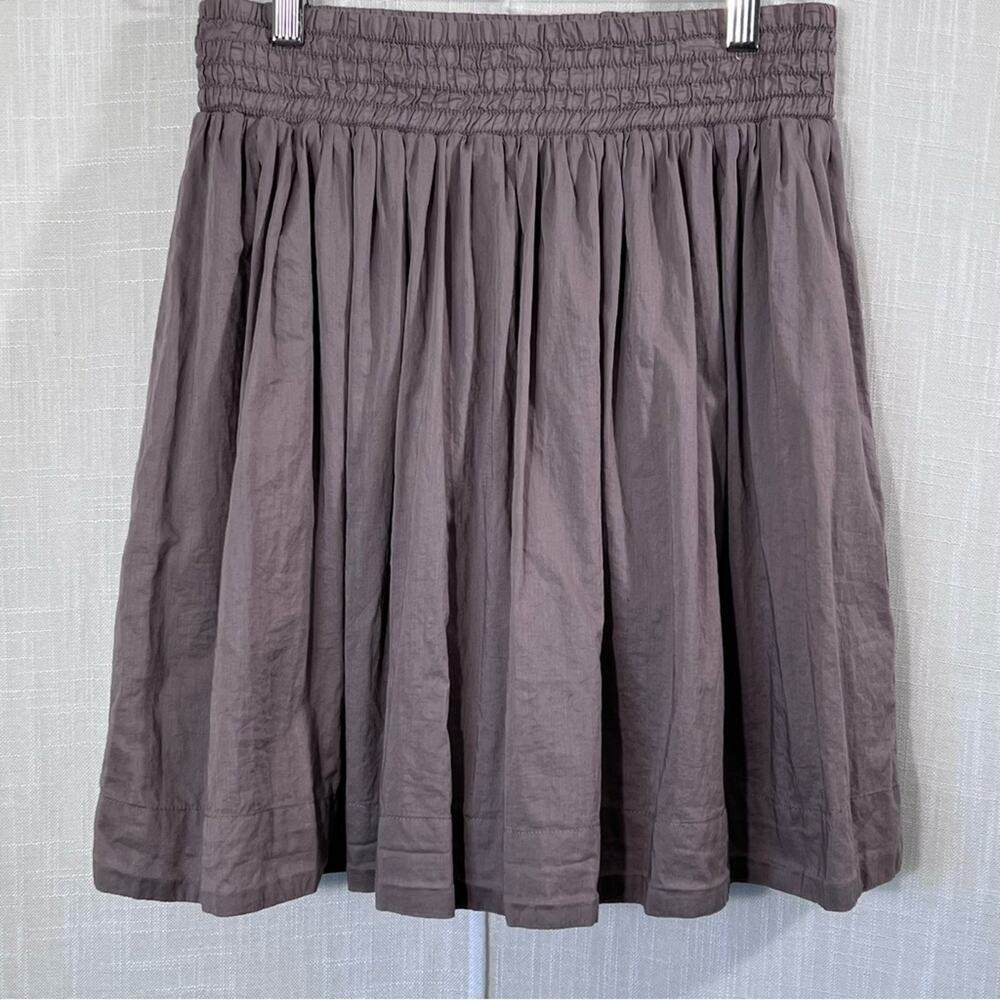 Banana Republic 1915 A-line Cotton Lined Mini Skirt Taupe Sz Petite XS - Picture 9 of 12